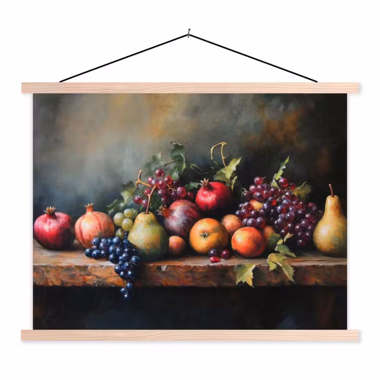 Schoolplaat - Rustiek - Stilleven - Fruit — 1