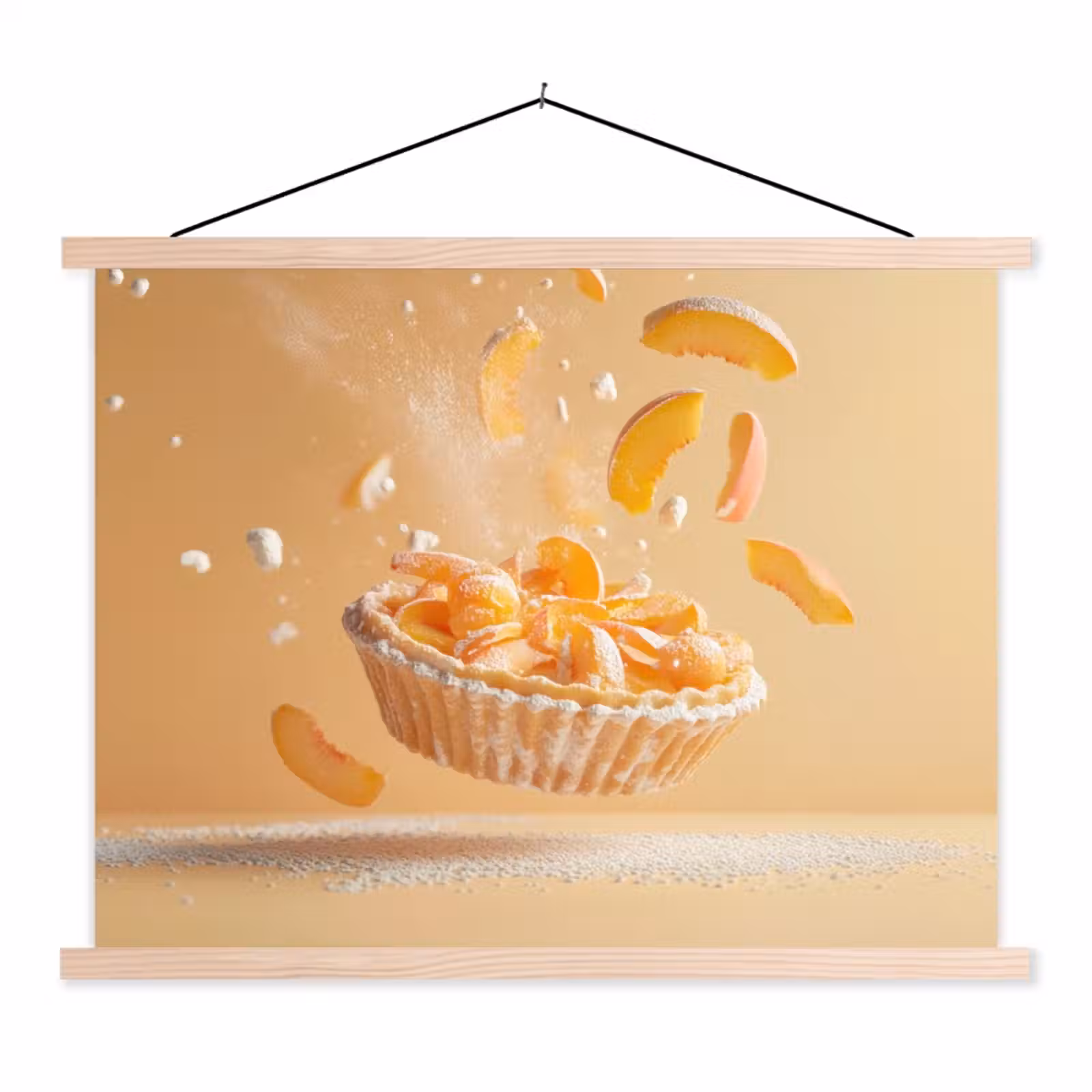 Schoolplaat - Peach - Eten - Taart - Oranje — 1