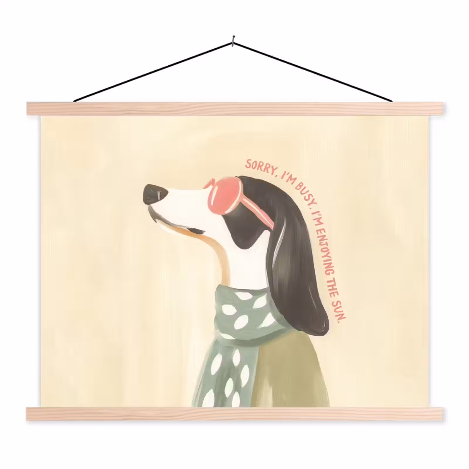 Schoolplaat - Quote - Hond - Zonnebril — 1