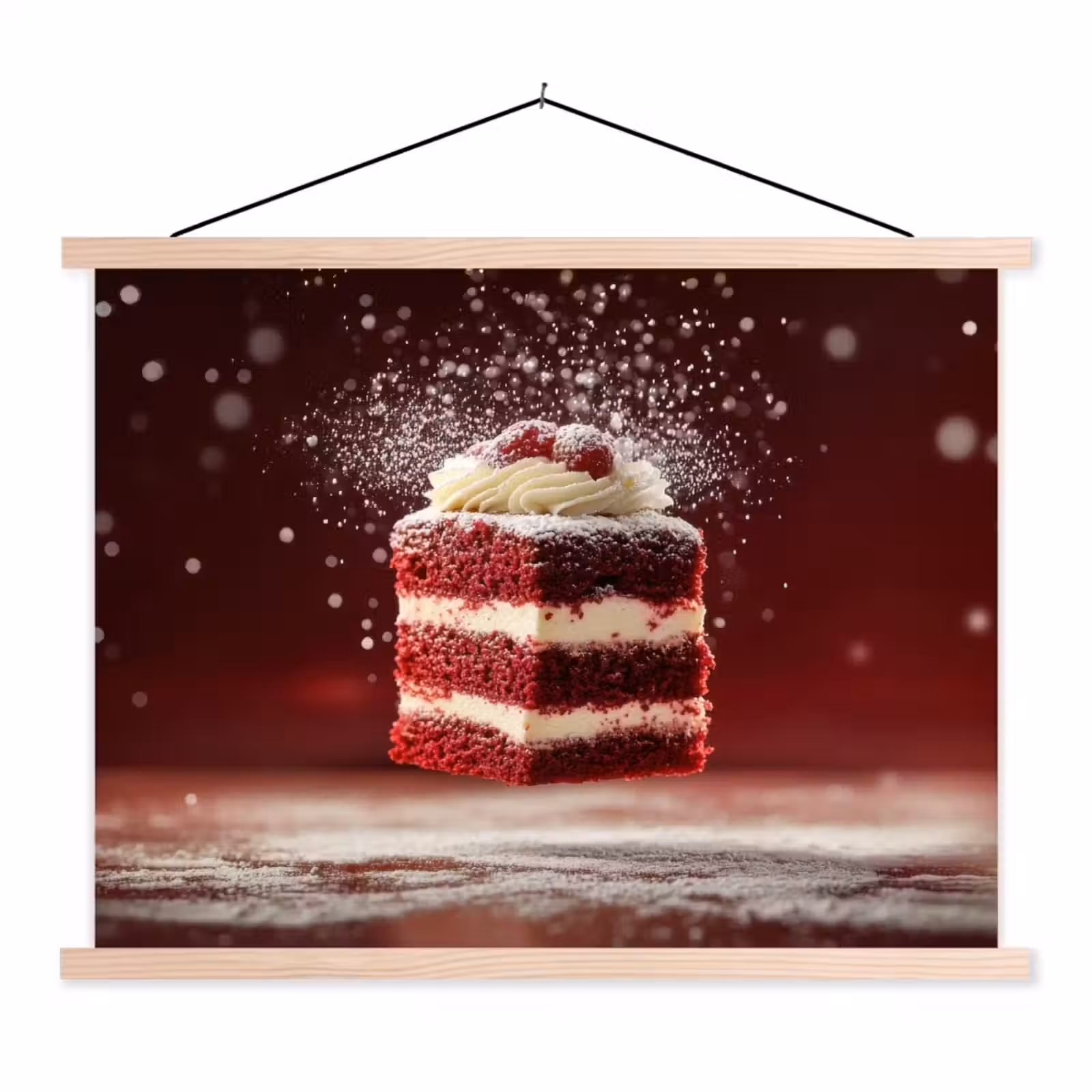 Schoolplaat - Rode - Velvet - Taart - Eten — 1
