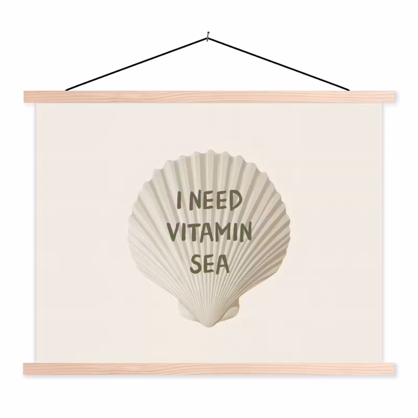 Schoolplaat - Schelp - Quote - Groen — 1