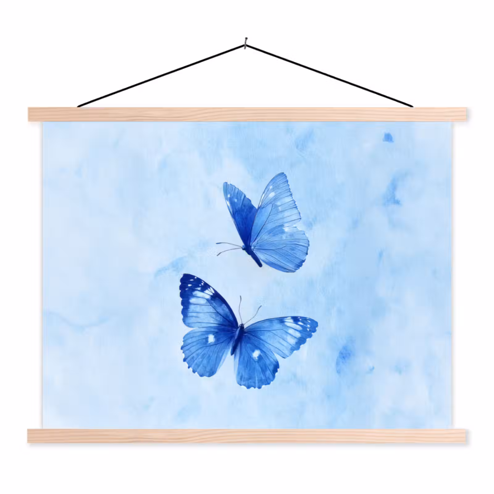 Schoolplaat - Vlinders - Sierlijk - Blauw — 1