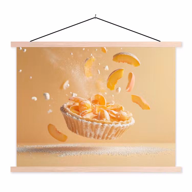 Schoolplaat - Peach - Eten - Taart - Oranje — 1