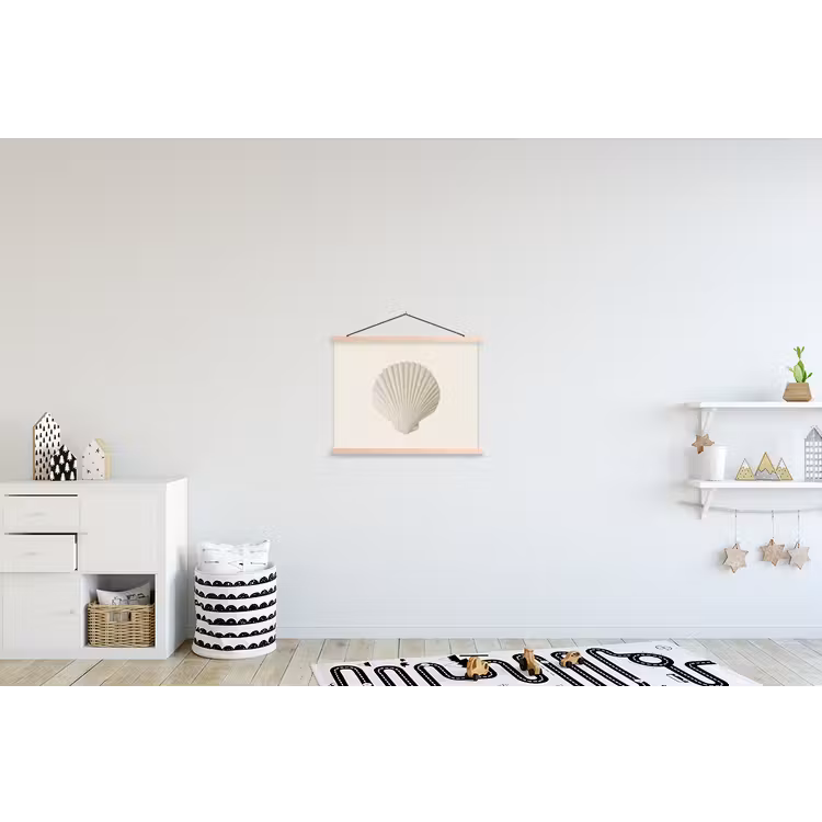 Schoolplaat - Schelp - Minimalistisch - Wit — 3