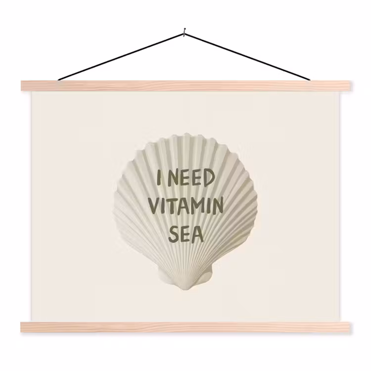 Schoolplaat - Schelp - Quote - Groen — 1
