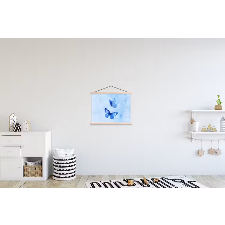 Schoolplaat - Vlinders - Sierlijk - Blauw — 3