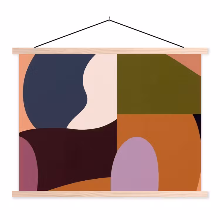 Schoolplaat - Vormen - Abstract - Kleuren - Vierkant — 1