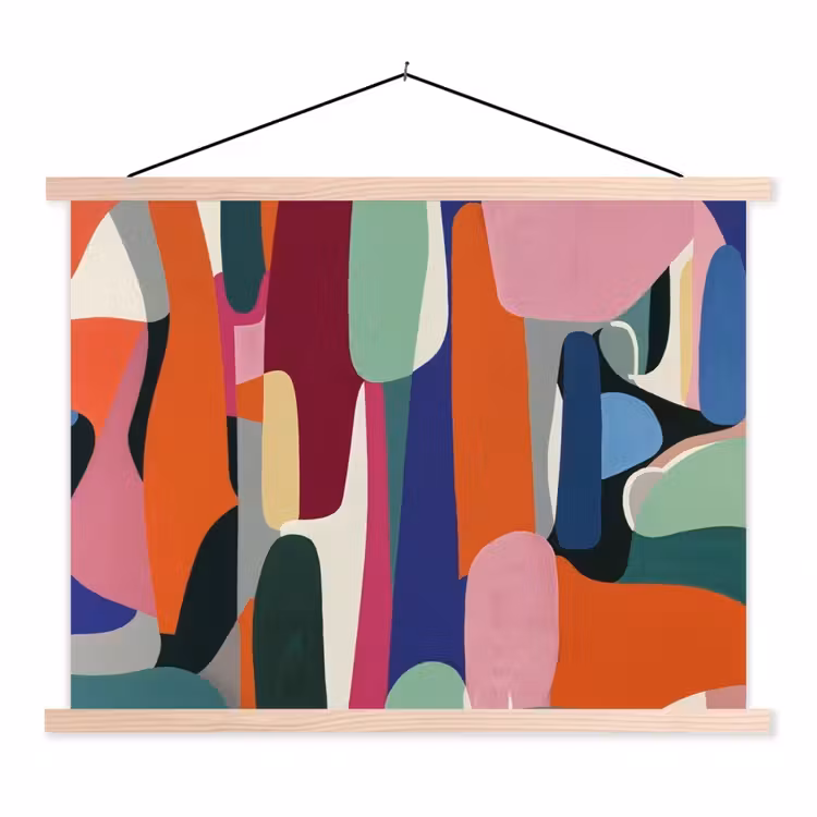 Schoolplaat - Vormen - Ritmisch - Kleuren - Abstract — 1