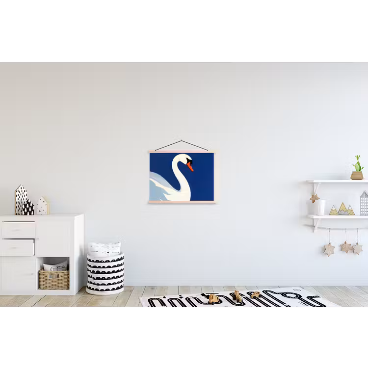Schoolplaat - Zwaan - Wit - Snavel - Illustratie — 3