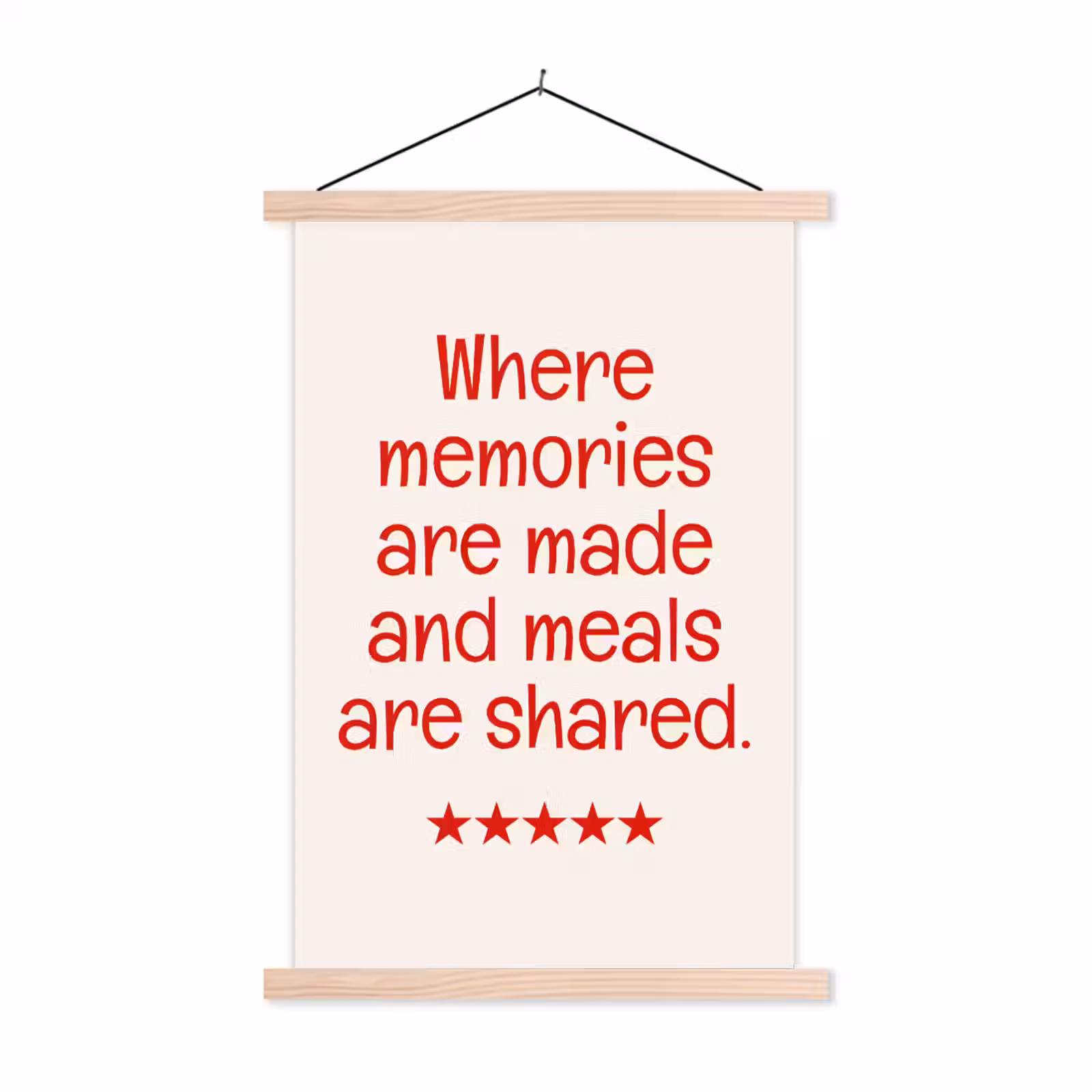 Schoolplaat - Quote - Sterren - Rood - Memories — 1