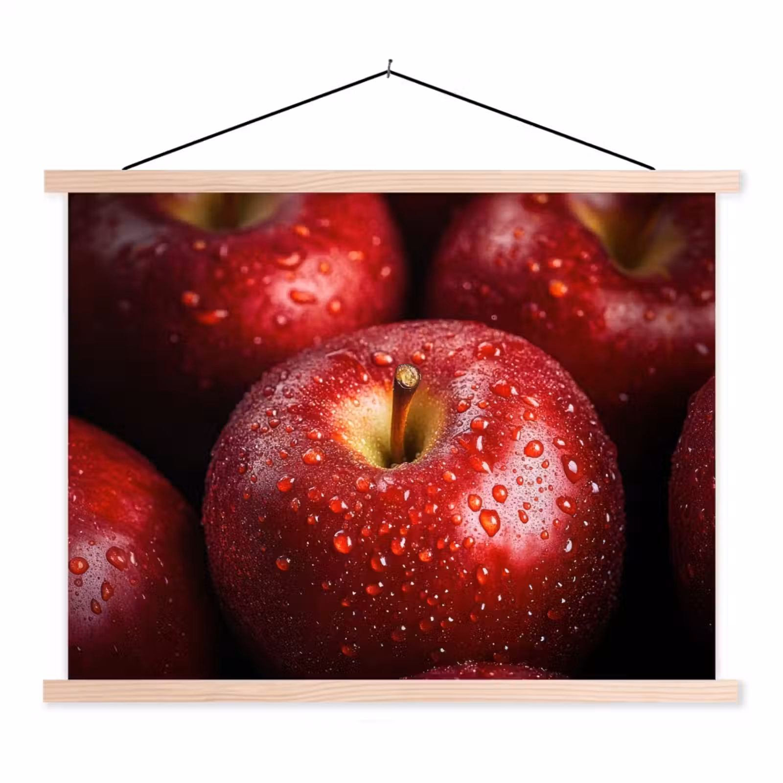 Schoolplaat - Rood - Appels - Fruit — 1