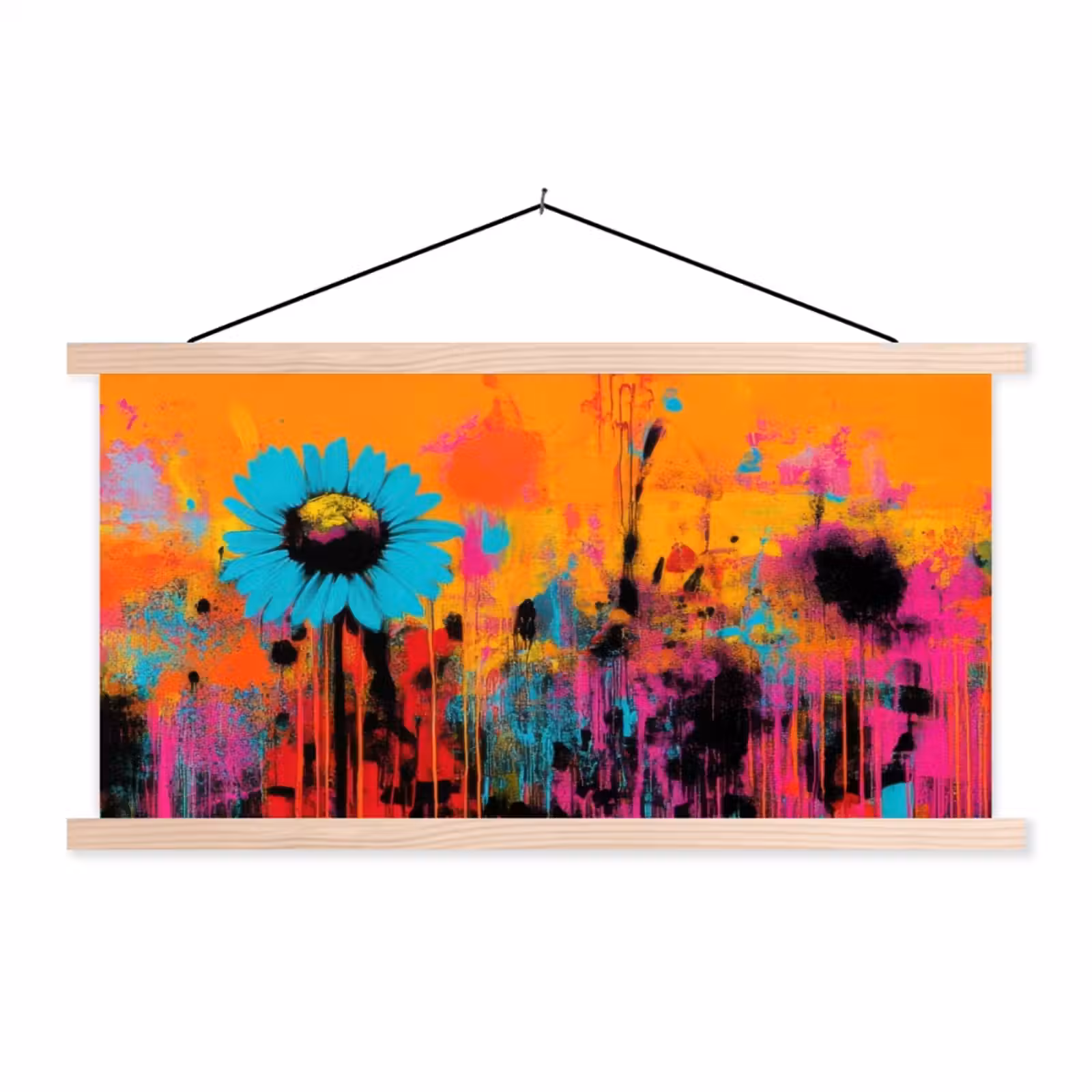 Schoolplaat - Zonnebloemen - Abstract - Oranje — 1