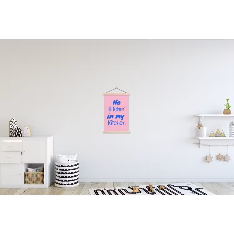 Schoolplaat - Quote - Blauw - Lettertype - Keuken — 3