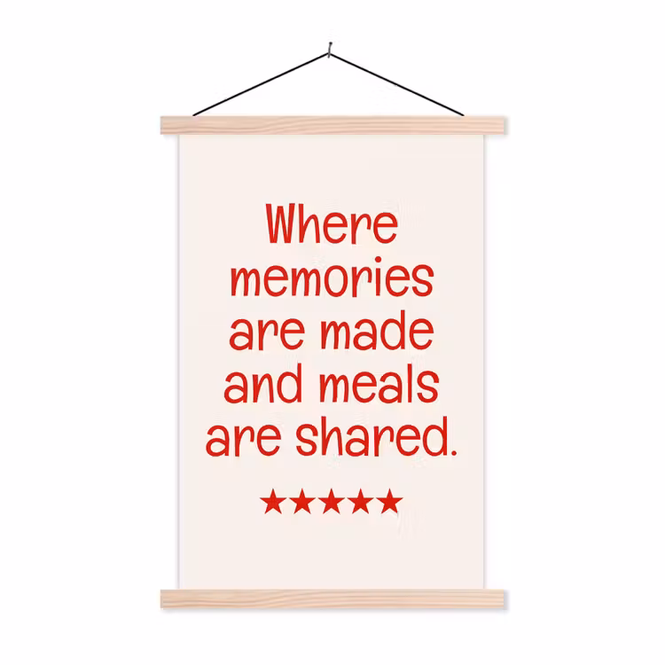 Schoolplaat - Quote - Sterren - Rood - Memories — 1