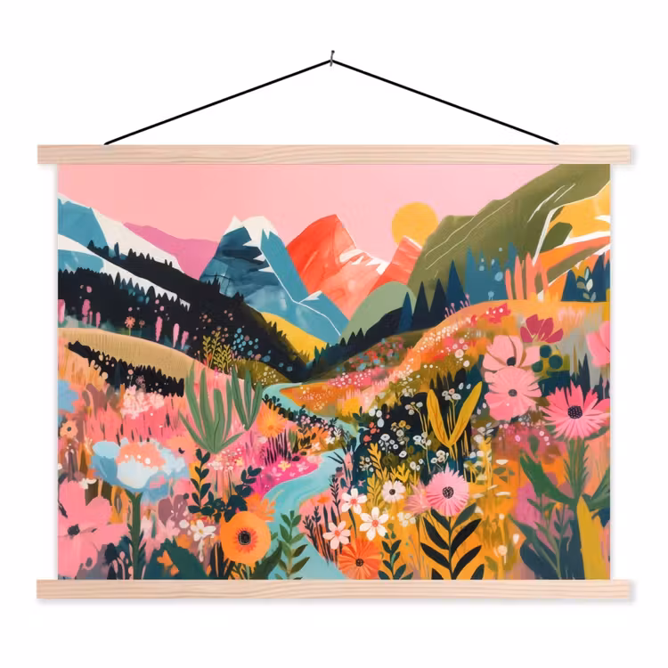 Schoolplaat - Rivier - Diepte - Bloemen — 1