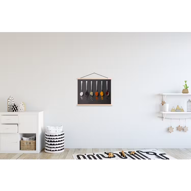 Schoolplaat - Specerijen - Lepels - Tafel - Rustiek - Kruiden — 3