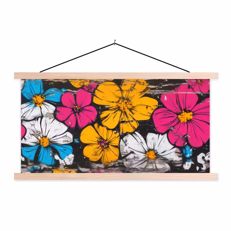 Schoolplaat - Street Art - Bloemen - Mix — 1