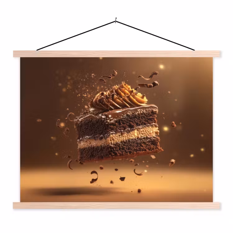 Schoolplaat - Taart - Chocolade - Eten - Brownie — 1