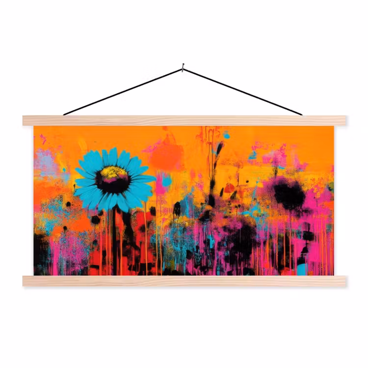 Schoolplaat - Zonnebloemen - Abstract - Oranje — 1
