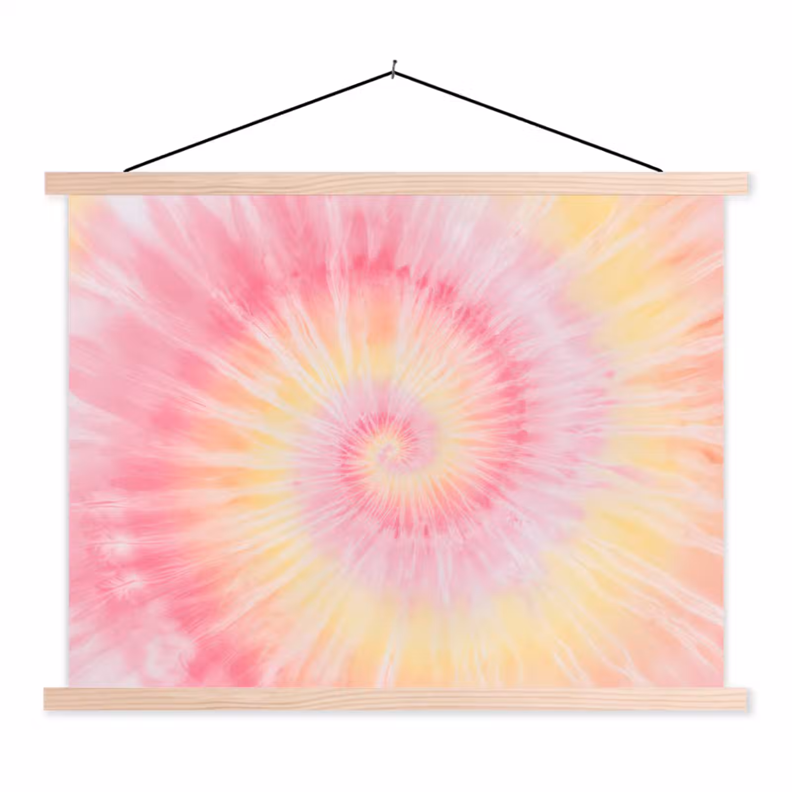 Schoolplaat - Patroon - Tie Dye - Pasteltinten - Roze — 1