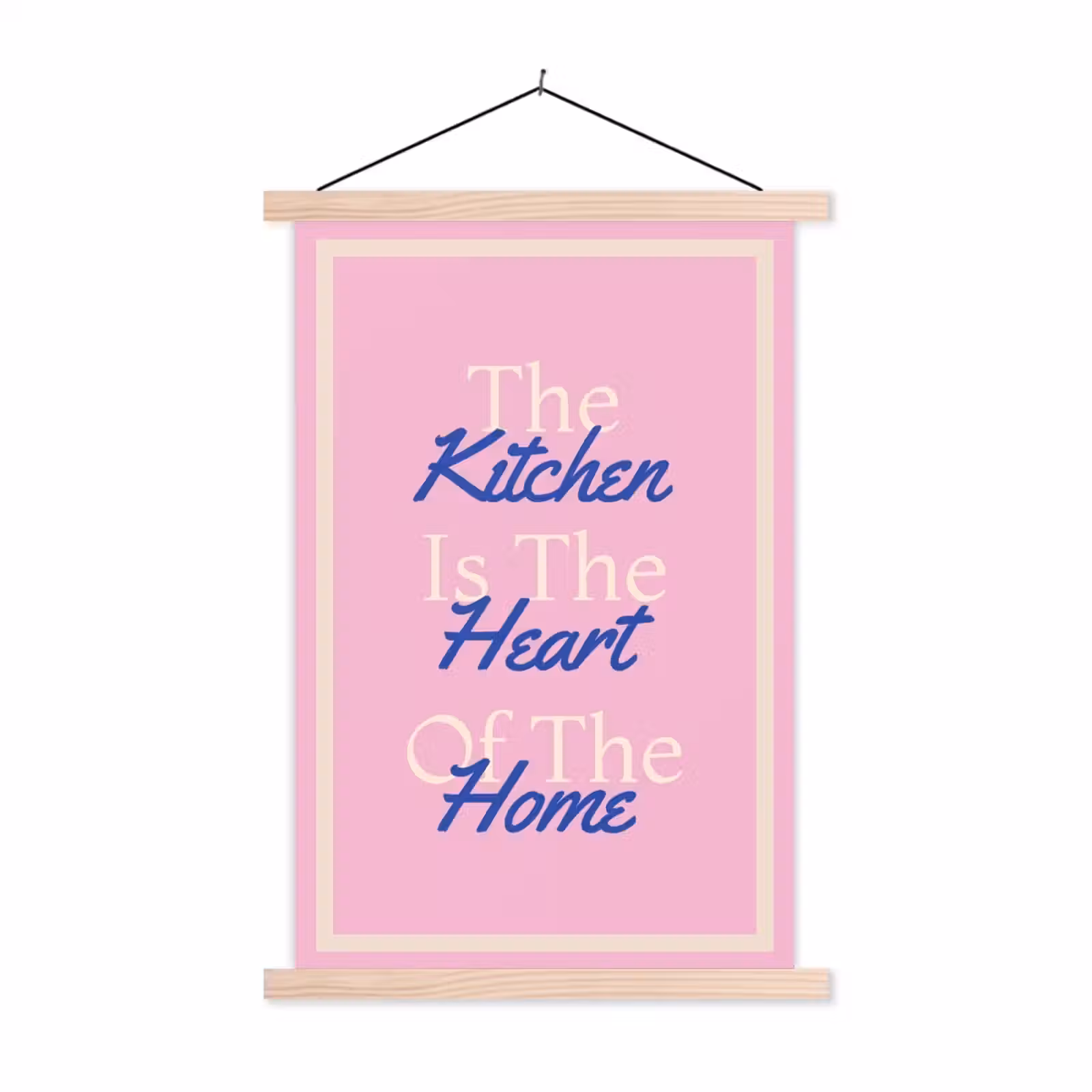 Schoolplaat - Tekst - Blauw - Keuken - Kader — 1