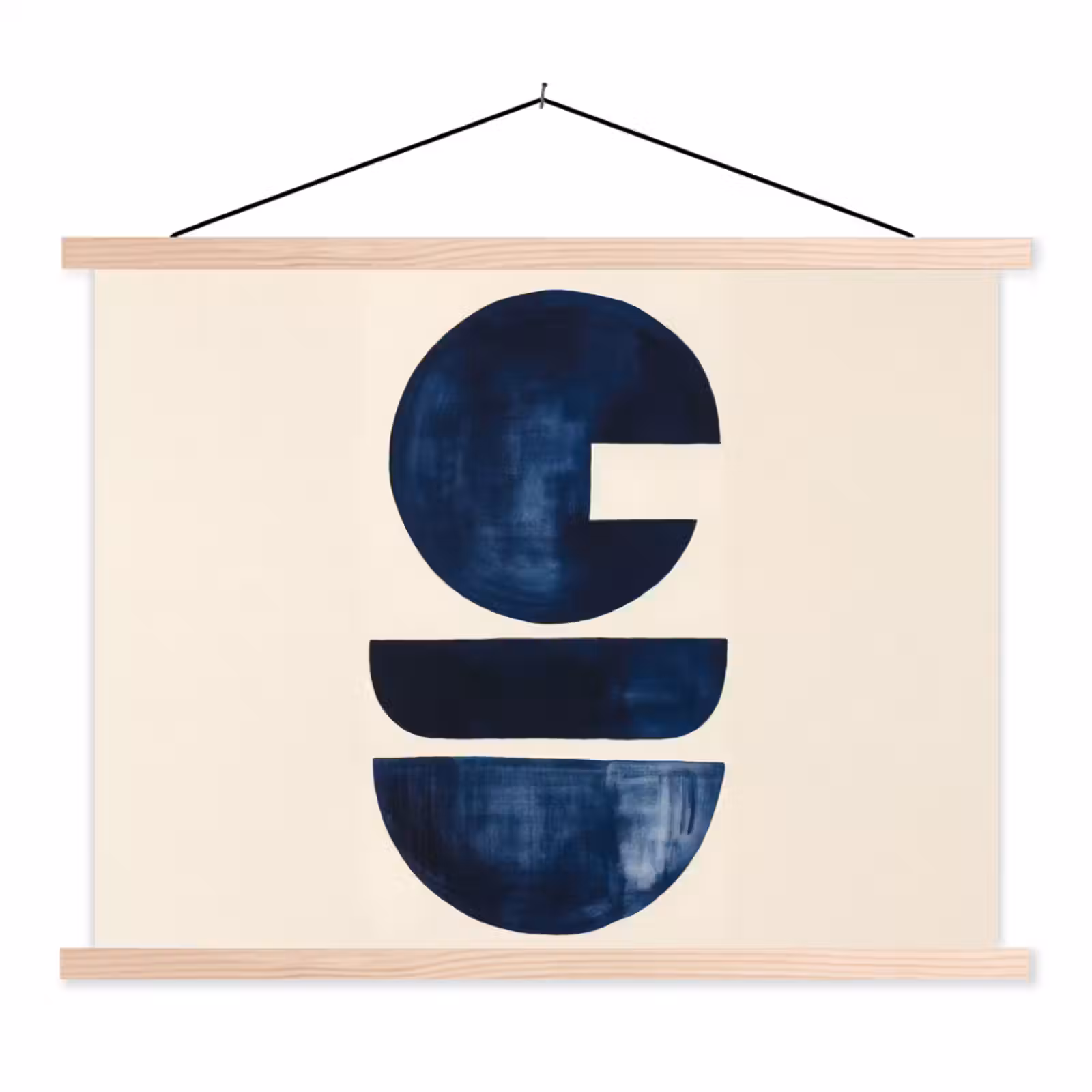 Schoolplaat - Vormen - Blauw - Abstract — 1