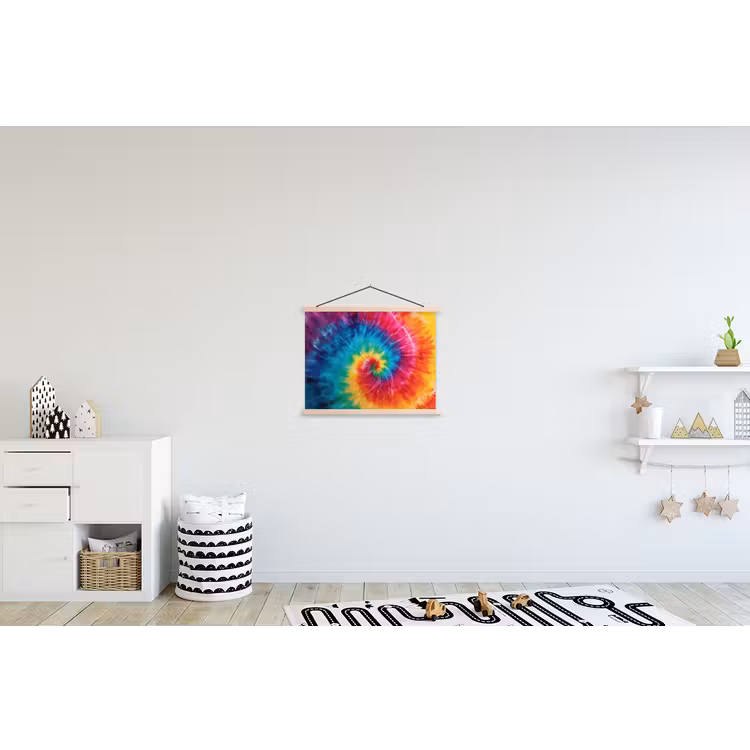 Schoolplaat - Regenboog - Tie dye - Kleurrijk - Blauw — 3