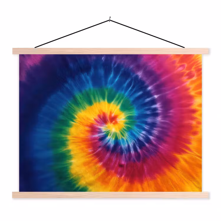 Schoolplaat - Regenboogkleuren - Spiraal - Kleurrijk — 1