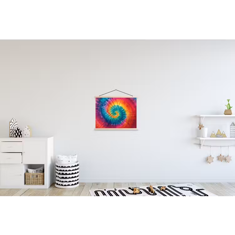 Schoolplaat - Regenboogkleuren - Tie dye - — 3