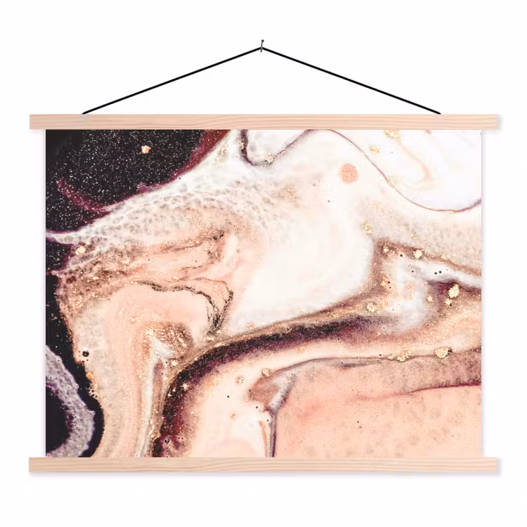 Schoolplaat - Steen - Marmer - Edelsteen - Abstract - Natuur - Roze — 1