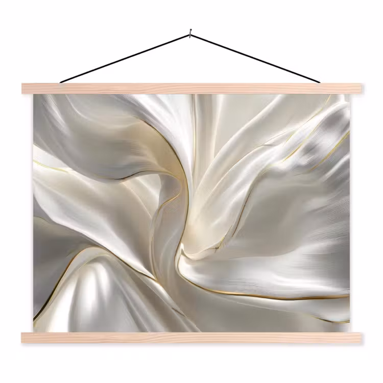 Schoolplaat - Stof - Plooien - Goud — 1