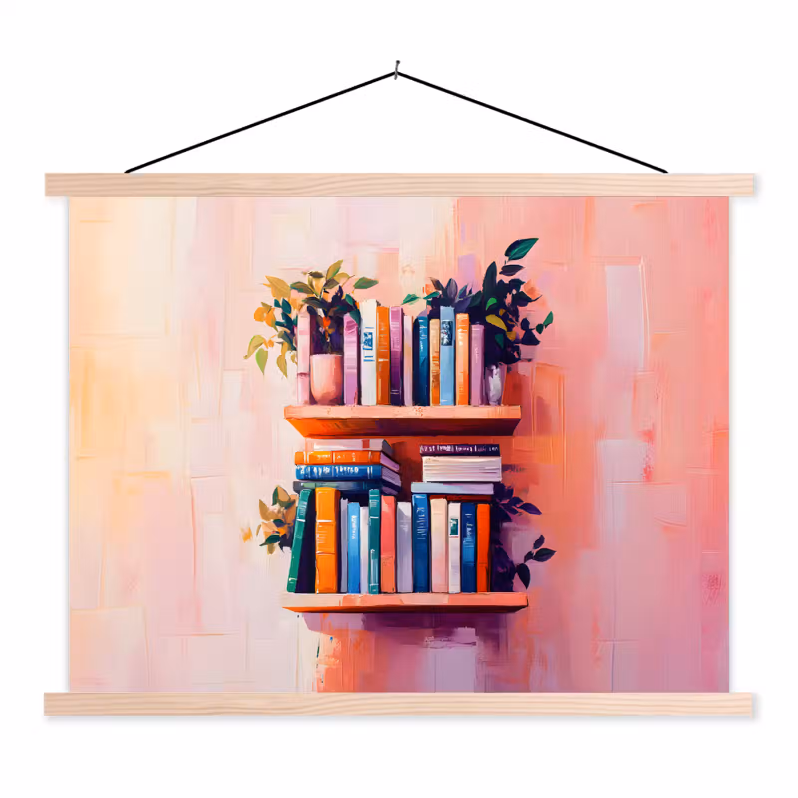 Schoolplaat - Planken - Boeken - Bladeren — 1