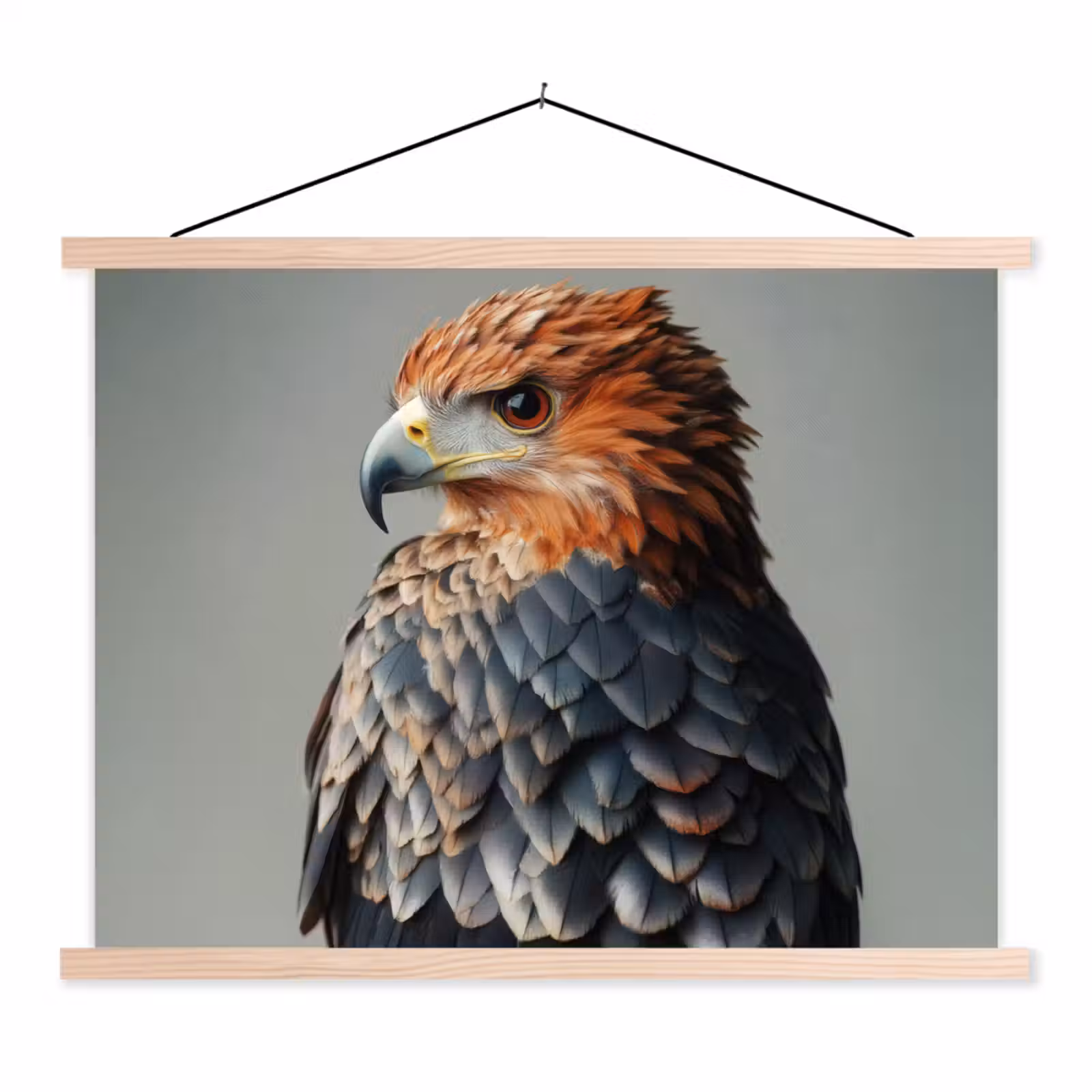 Schoolplaat - Vogel - Realistisch - Veren - Bruin — 1