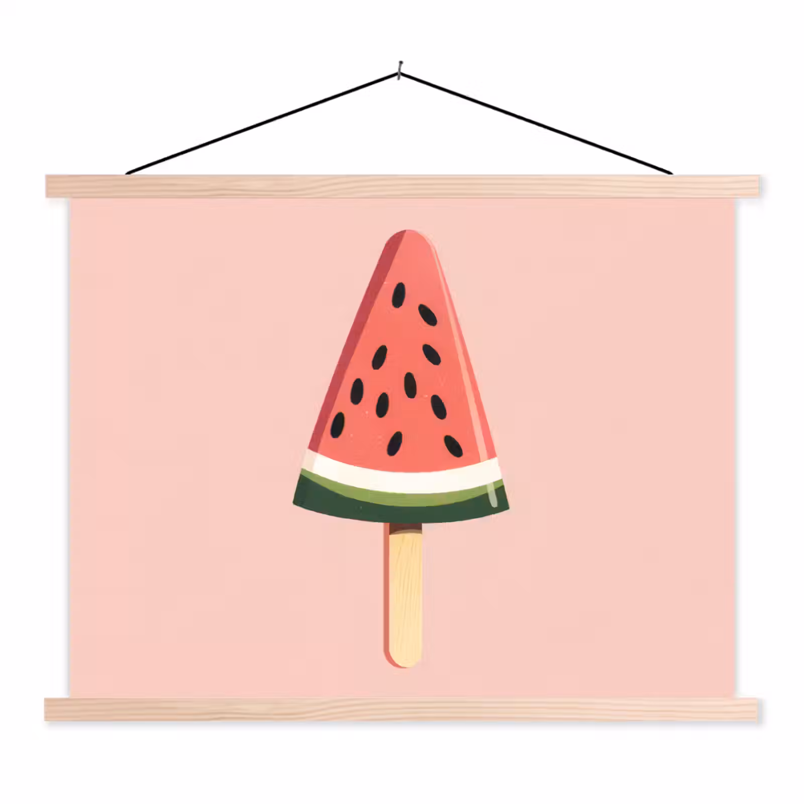 Schoolplaat - Watermeloen - Ijsje - Pitjes - Rood — 1