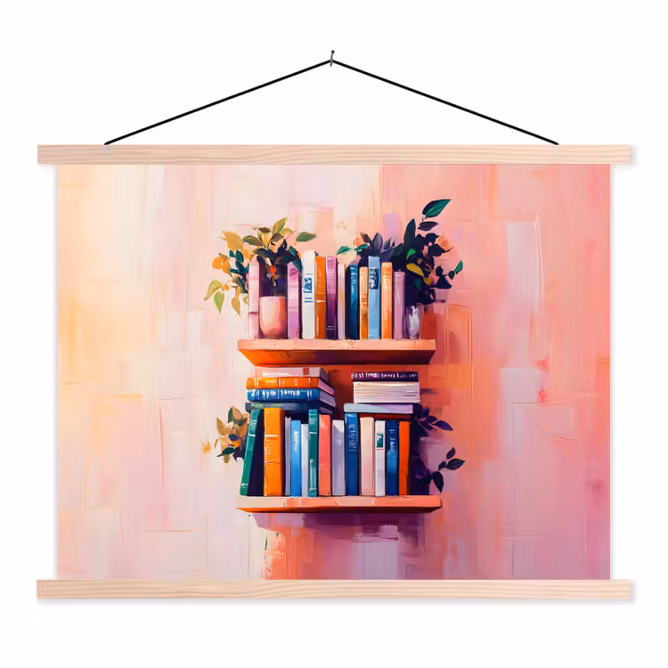 Schoolplaat - Planken - Boeken - Bladeren — 1