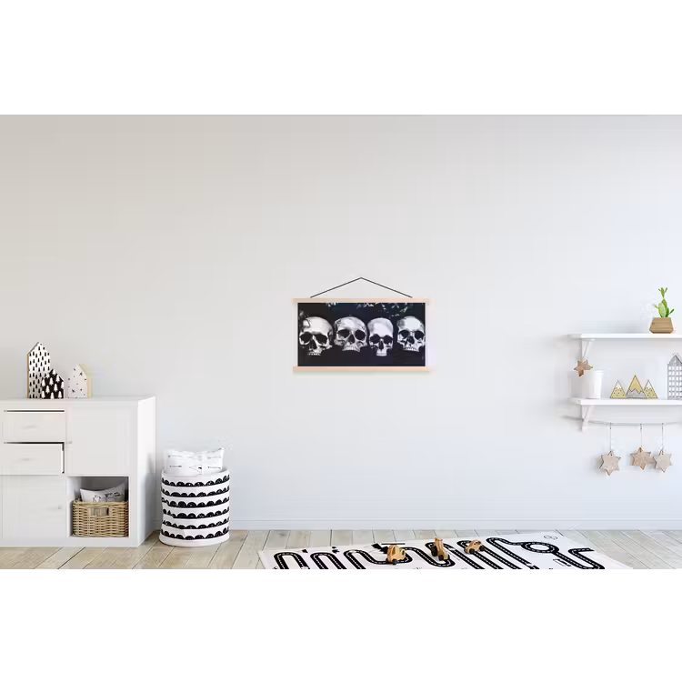 Schoolplaat - Schedels - Zwart - Contrast — 3