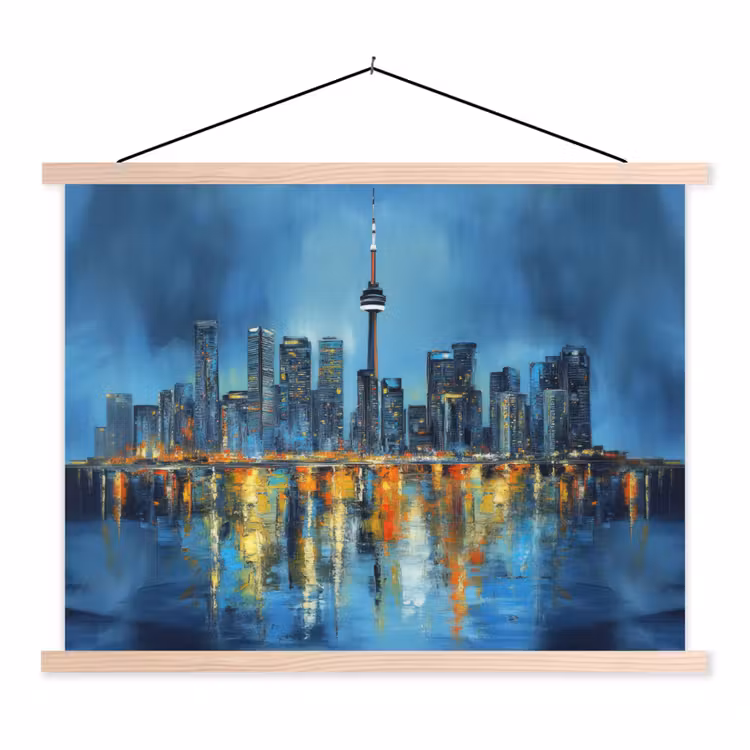 Schoolplaat - Skyline Toronto - Water - Stadslichten - Toren — 1