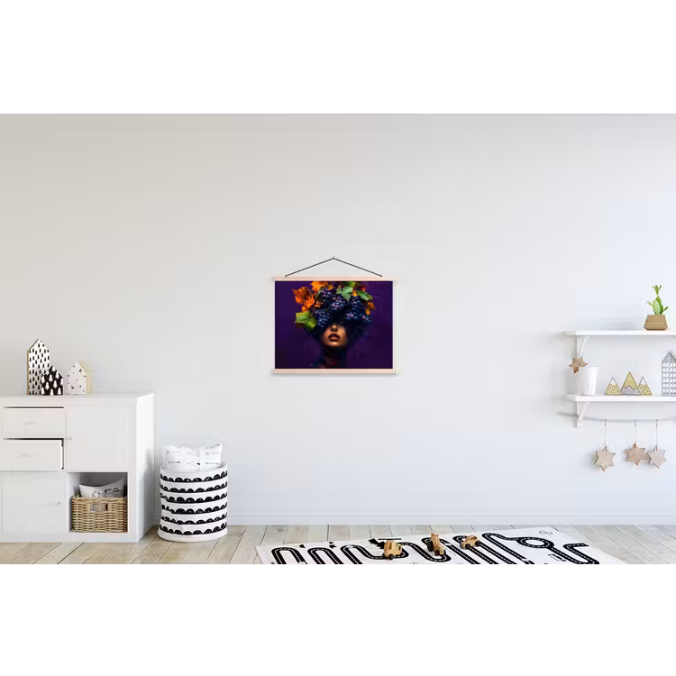 Schoolplaat - Vrouw - Paars - Druiven — 3