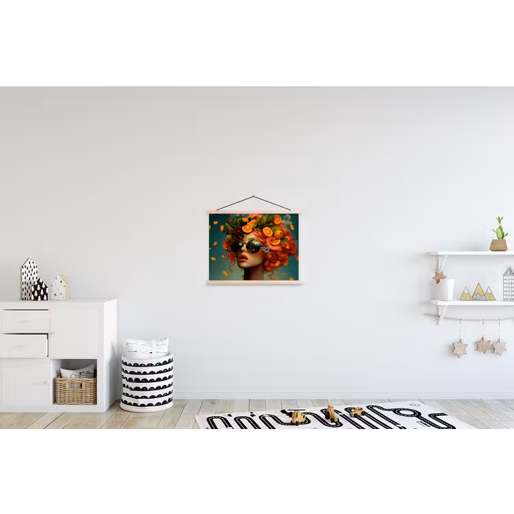 Schoolplaat - Vrouw - Sinaasappel - Bessen - Oranje — 3