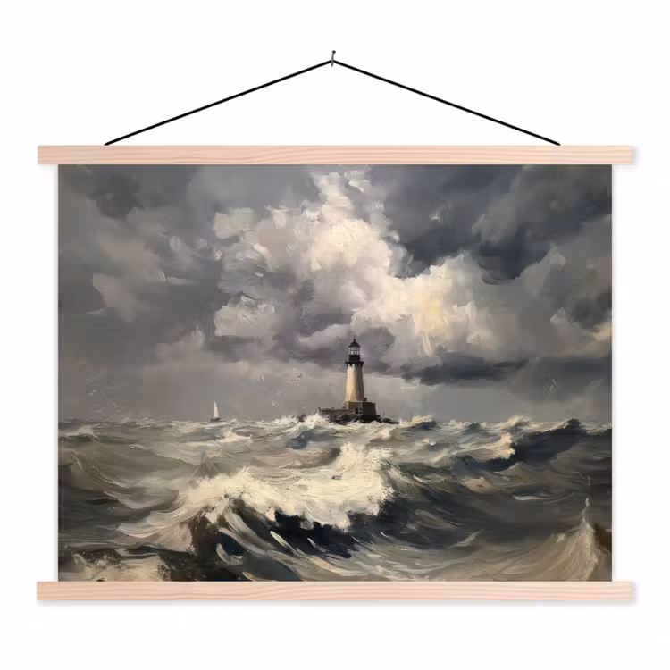 Schoolplaat - Vuurtoren - Golven - Storm — 1