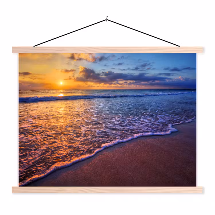Schoolplaat - Zee - Strand - Zonsondergang - Wolken - Horizon — 1