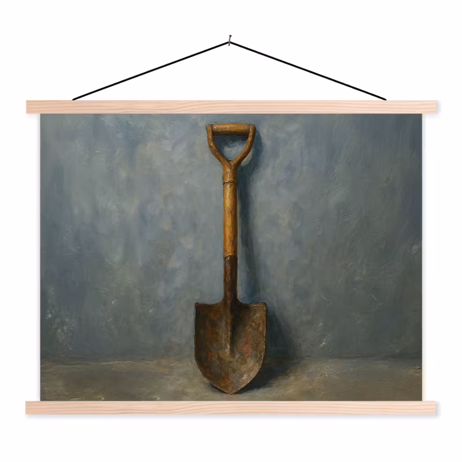 Schoolplaat - Schep - Gereedschap - Schilderij — 1