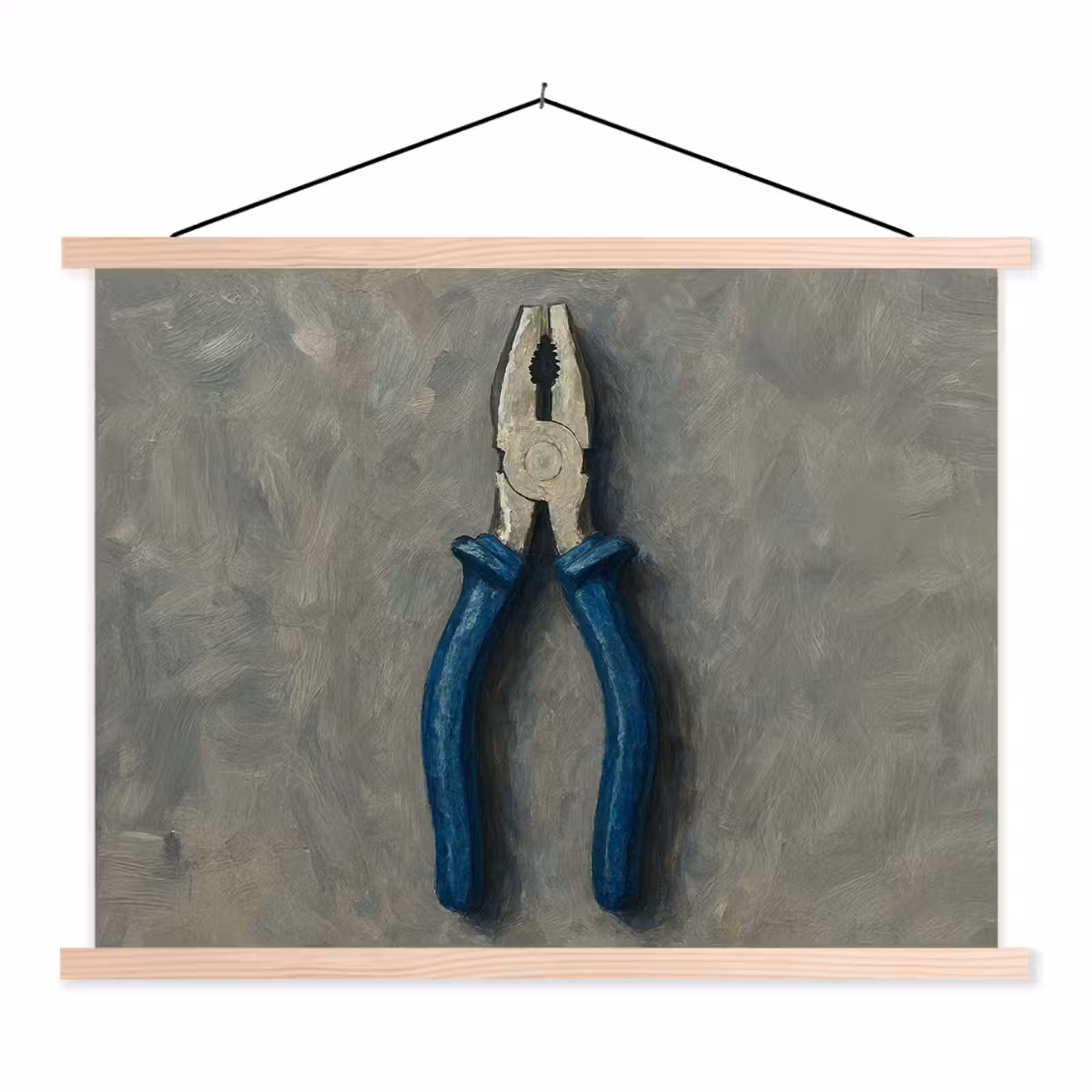 Schoolplaat - Tang - Schilderij - Textuur - Verf — 1