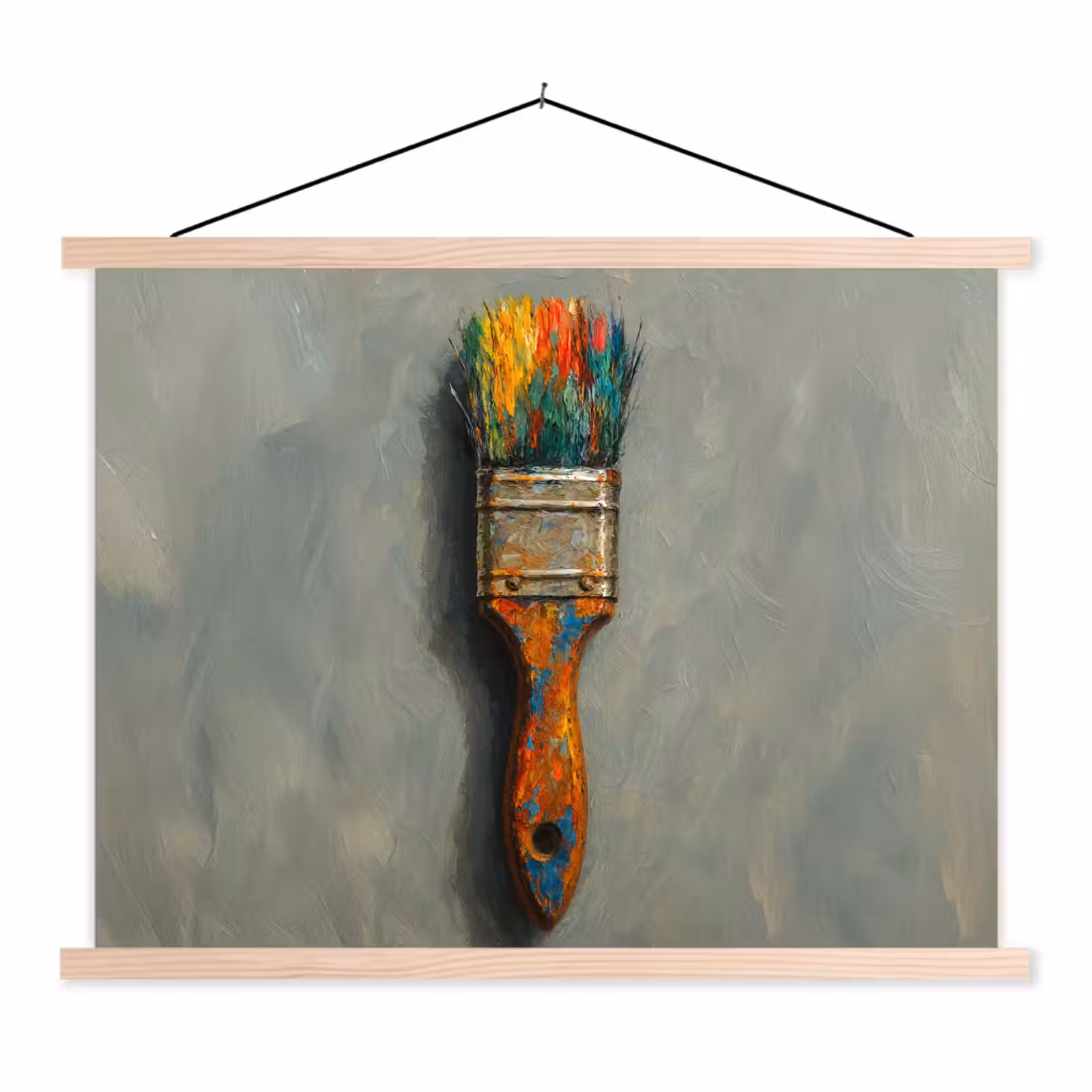 Schoolplaat - Verf - Kwast - Schilderij — 1