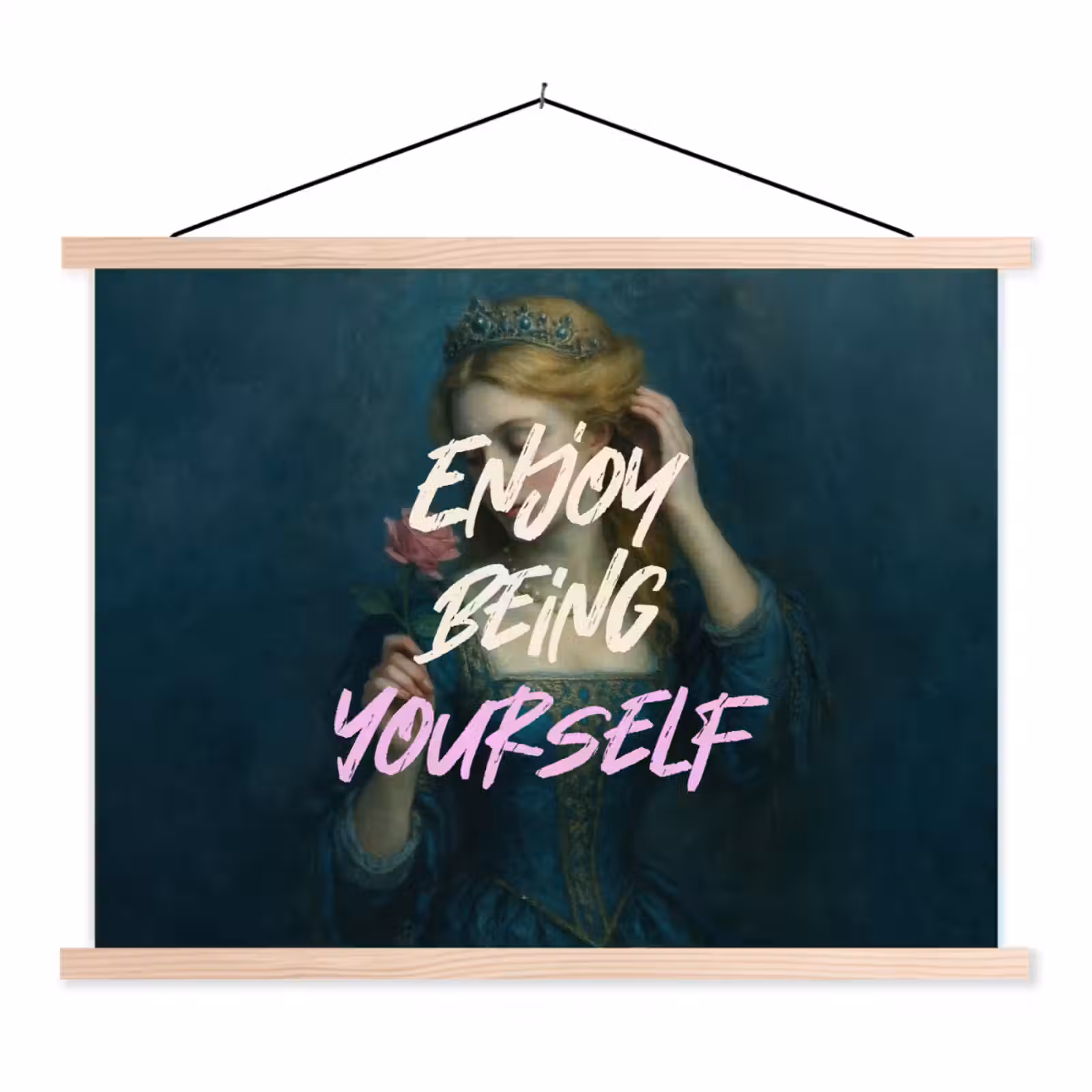 Schoolplaat - Vrouw - Roos - Quote — 1
