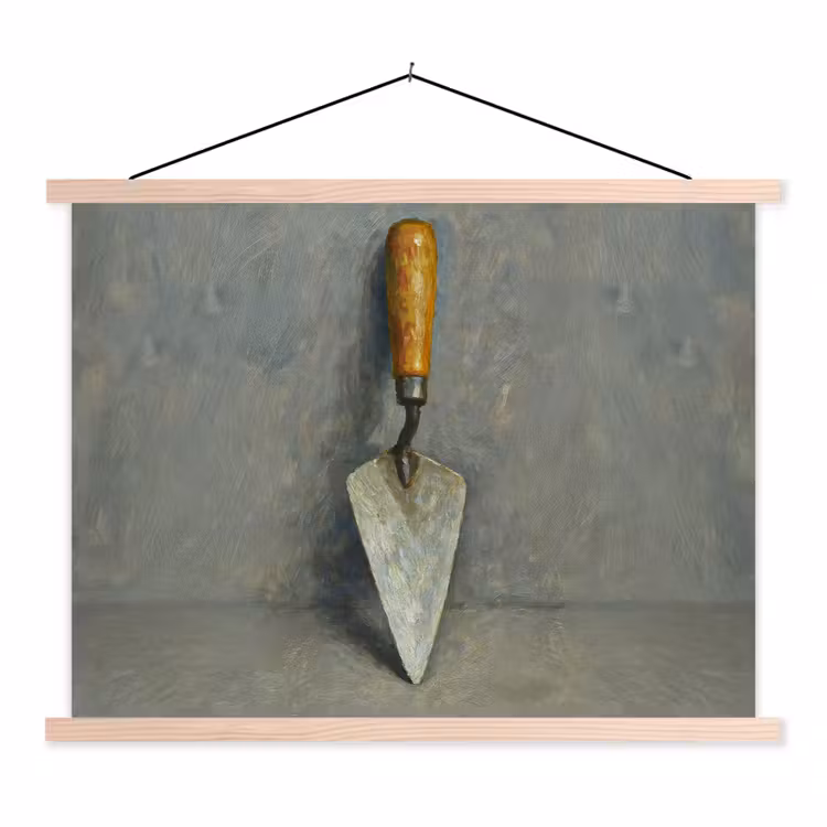 Schoolplaat - Troffel - Verf - Gereedschap — 1