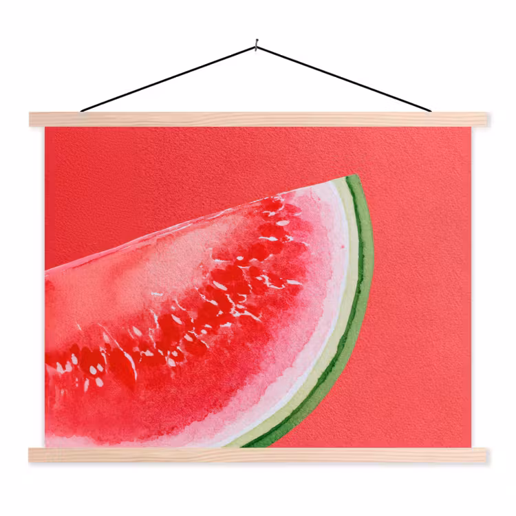 Schoolplaat - Watermeloen - Rood - Zomers — 1