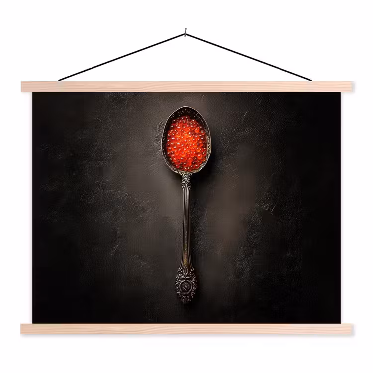 Schoolplaat - Zwart - Lepel - Caviar — 1