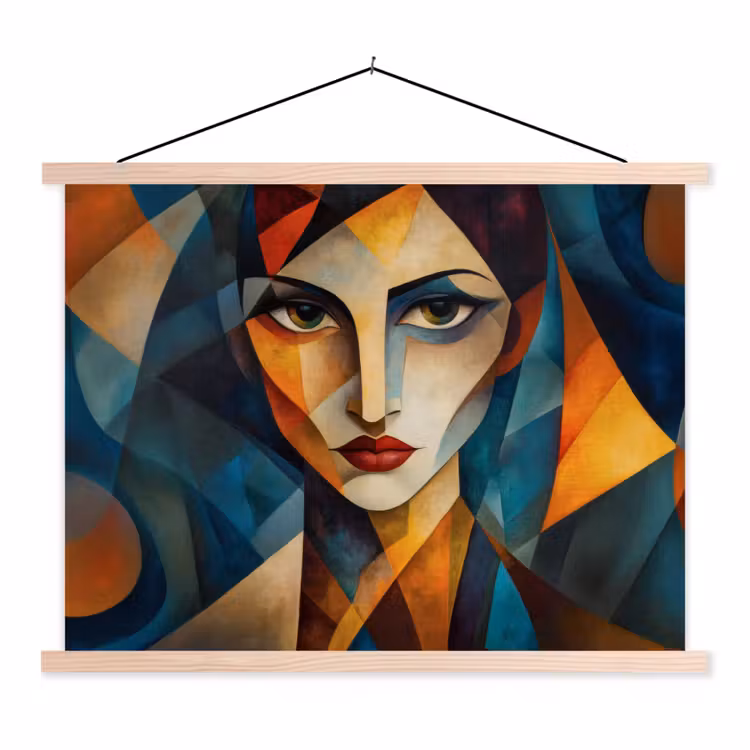 Schoolplaat - Portret - Abstract - Vormen — 1