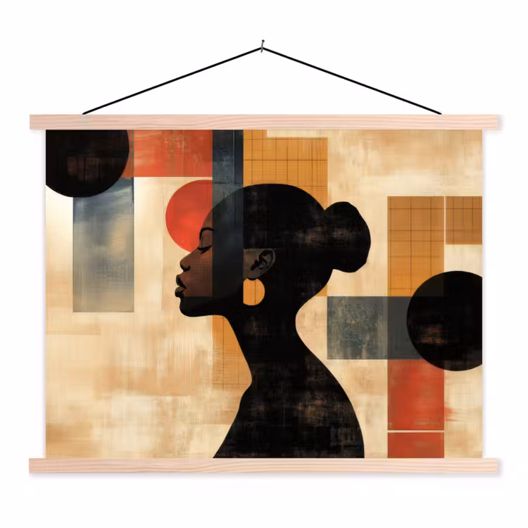 Schoolplaat - Zijaanzicht - Vrouw - Vormen — 1